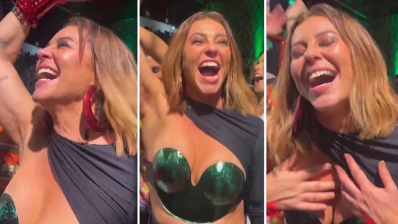 Paolla Oliveira se emociona após Grande Rio escolher samba de Diogo Nogueira para 2023