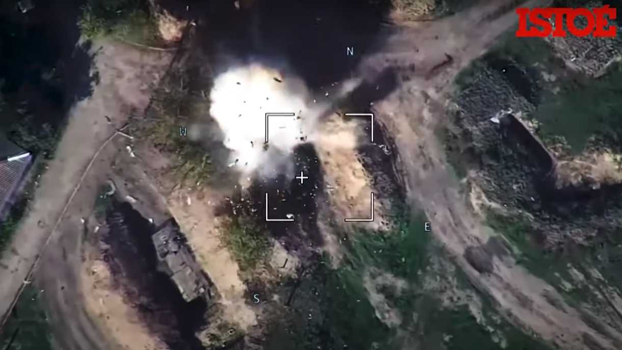 Russos mostram imagens impressionantes de drones kamikaze em ação