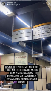 Influencer Brenda Monique acusa Saulo Poncio de agressão em show