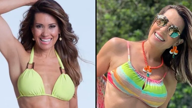 Solange Frazão compartilha antes e depois do corpo em 10 anos
