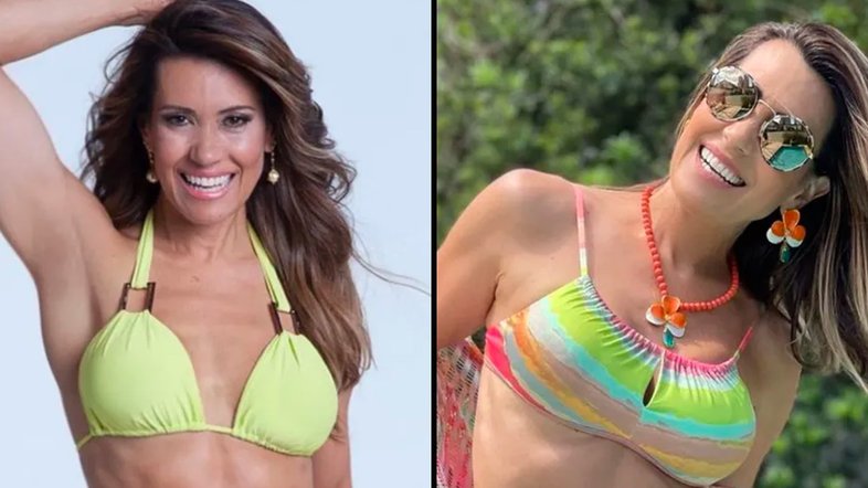 Solange Frazão compartilha antes e depois do corpo em 10 anos