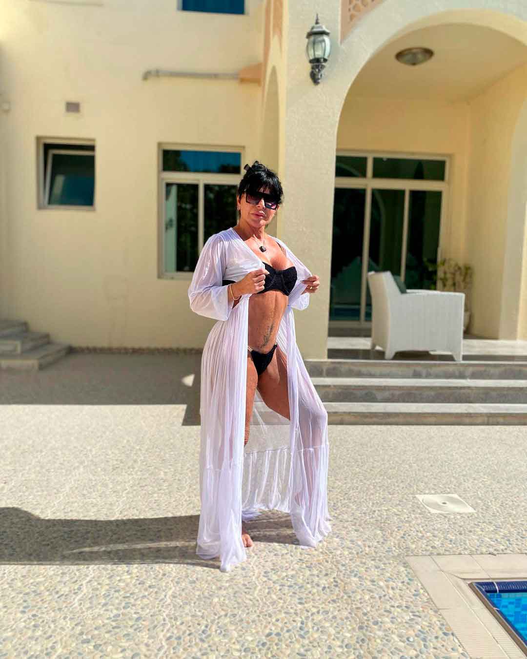 Gretchen posando de biquíni no Catar. Foto: Reprodução Instagram