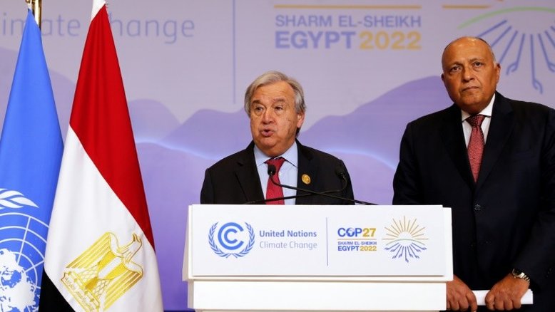 Chefe da ONU pede acordo 'ambicioso' sobre o clima na COP27