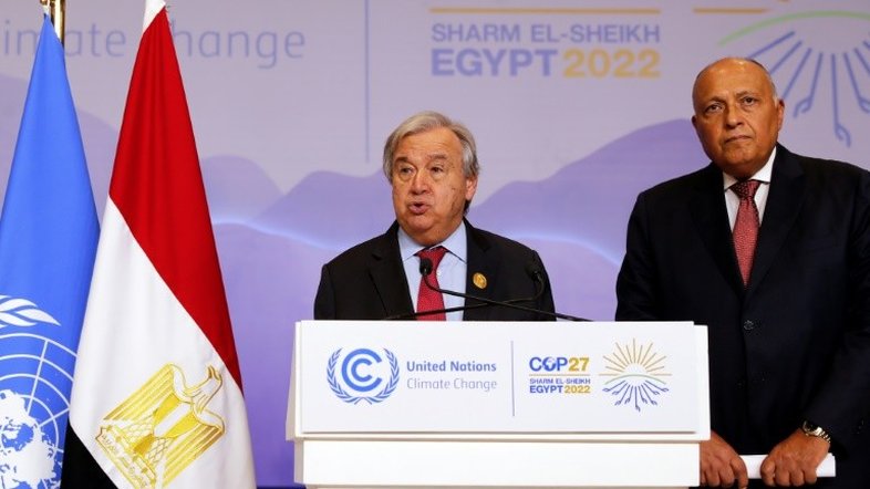 Chefe da ONU pede acordo 'ambicioso' sobre o clima na COP27