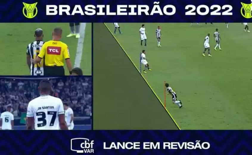 Checagem do VAR em lance de gol do Cruzeiro : r/futebol
