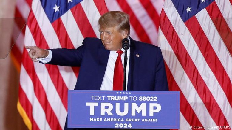 Trump anuncia pré-candidatura à Presidência dos EUA em 2024