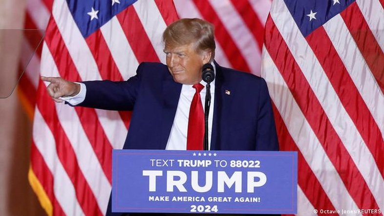 Trump anuncia pré-candidatura à Presidência dos EUA em 2024