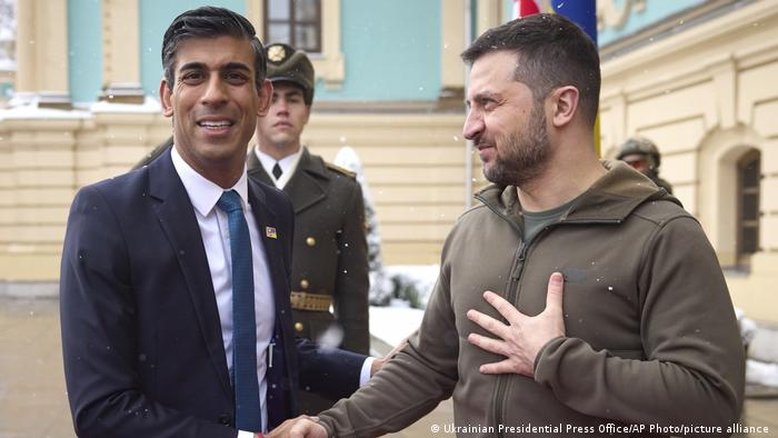 Em Kiev, Sunak anuncia pacote de defesa aérea para a Ucrânia