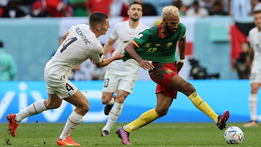 Com golaço e emoção, Camarões e Sérvia empatam em jogo de seis gols pelo grupo do Brasil na Copa do Mundo