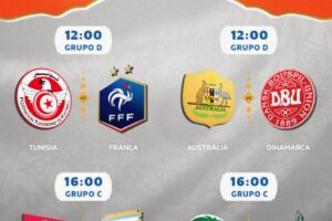 Agenda da Copa: veja horários e onde assistir aos jogos desta quinta-feira