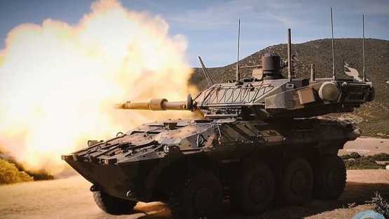 Carro blindado Centauro 2, produzido pela empresa CIO