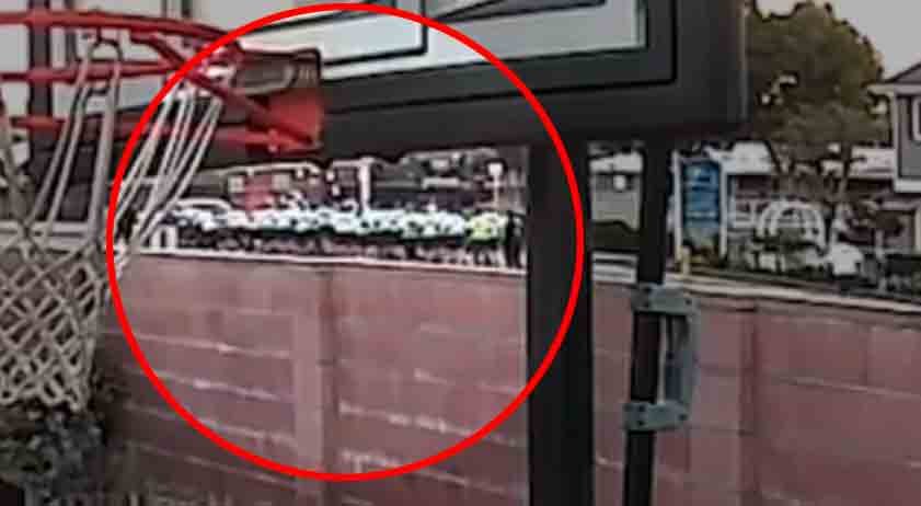Carro invade a contramão e atropela grupo de cadetes da polícia. Foto: Reprodução Twitter