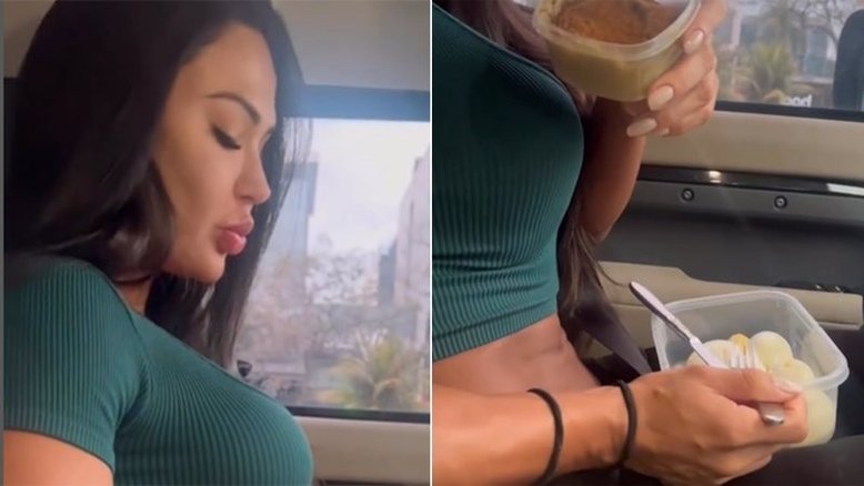 Gracyanne Barbosa revela marmita e quantidade de ovos surpreende
