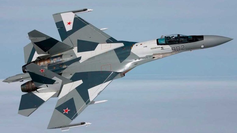 orças Aeroespaciais Russas divulgam vídeo com o Sukhoi Su-35, o caça mais avançado na Guerra da Ucrânia. Foto: Divulgação