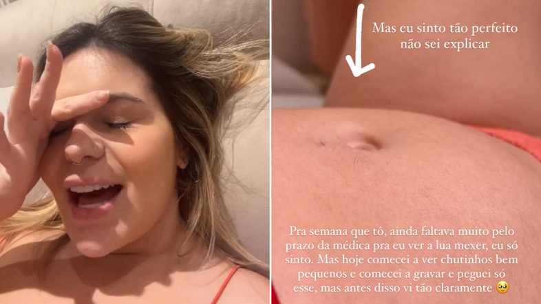 Grávida, Viih Tube mostra vídeo em que sente bebê 'chutar': 'Tão perfeito'