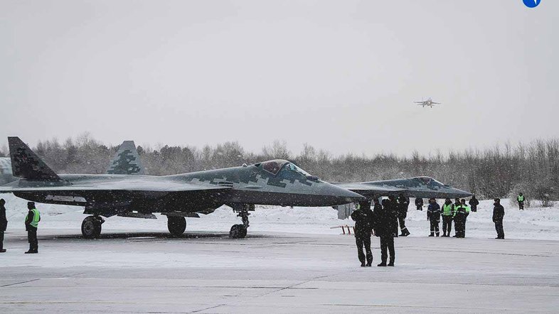 Sukhoi Su-57. Foto: Reprodução Twitter