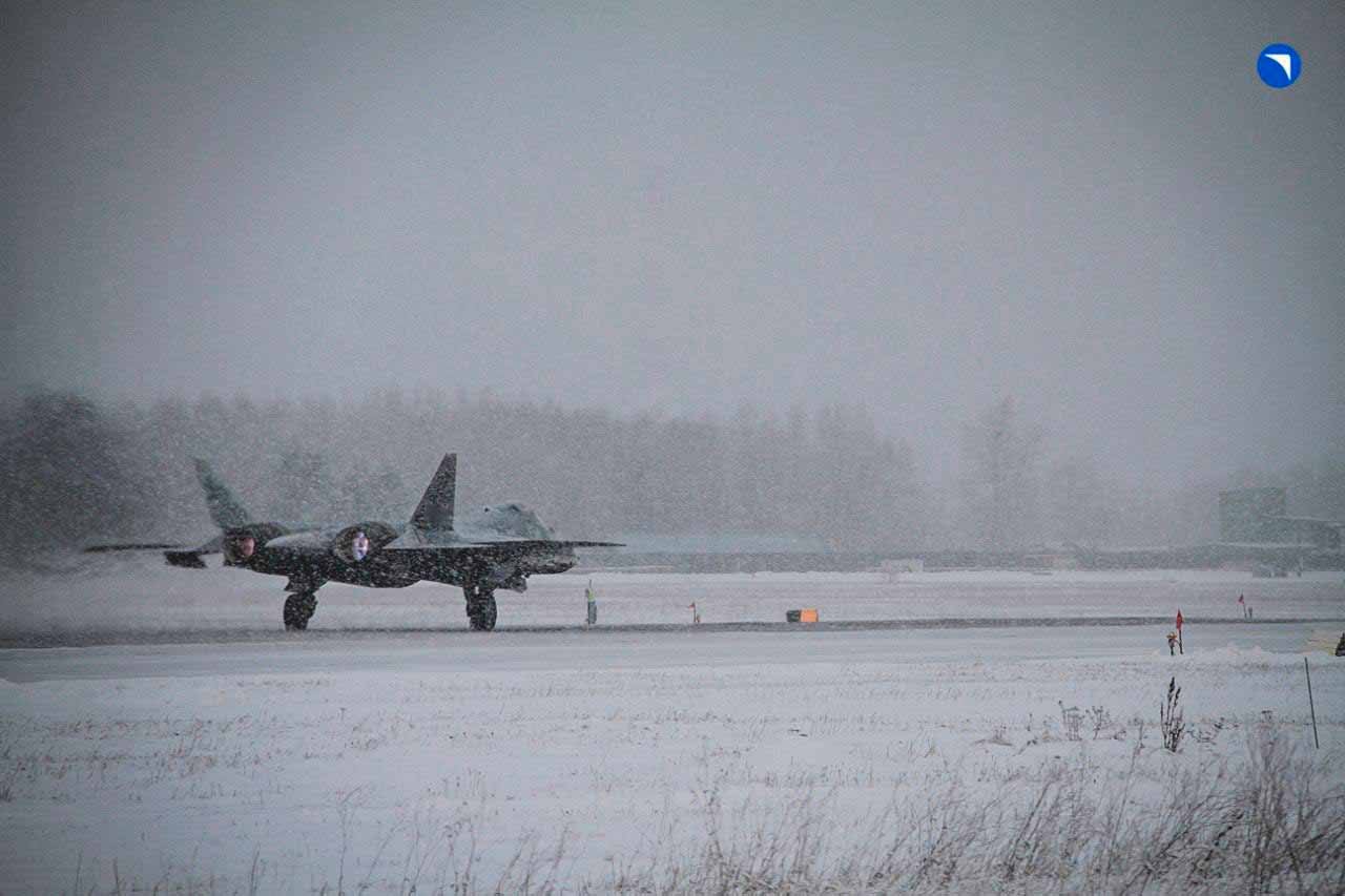VÍDEO: Fabricante russo entrega novas unidades do caça Su-57 de quinta geração 5 Sukhoi Su-57. Foto: Reprodução Twitter