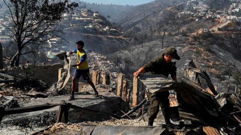 'Está tudo queimado': a tragédia do incêndio no Chile