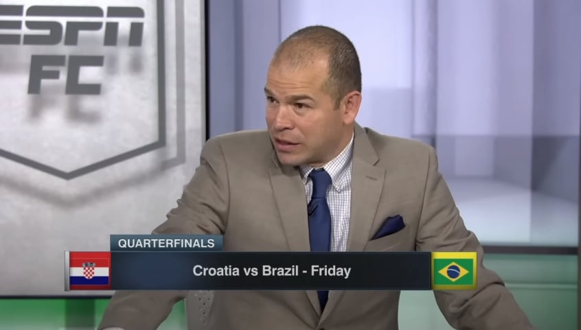 'Se você quer que o Brasil não dance, não deixe eles fazerem gols', defende comentarista da ESPN americana