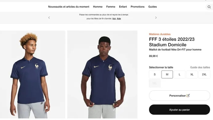 Fornecedora cria anúncio de camisa da França com três estrelas antes da final da Copa do Mundo
