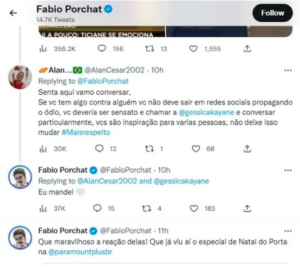 Fabio Porchat diz que mandou mensagem para Gkay após polêmica no ‘Melhores do Ano’