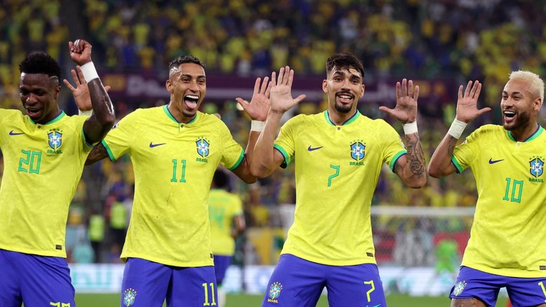 Baile à brasileira: Seleção aplica goleada e vai enfrentar a Croácia nas quartas