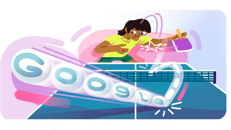 Doodle homenageia o mesatenista Cláudio Kano