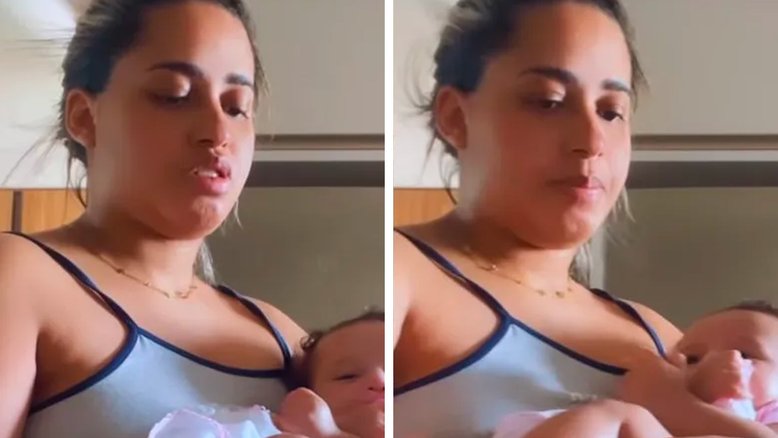 MC Loma revela que filha bebê é alérgica a leite de vaca