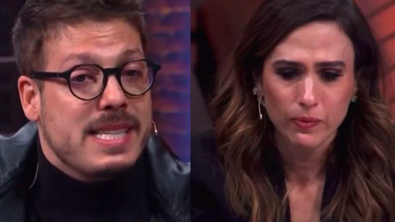 Porchat e Tatá Werneck choram ao falarem de Paulo Gustavo