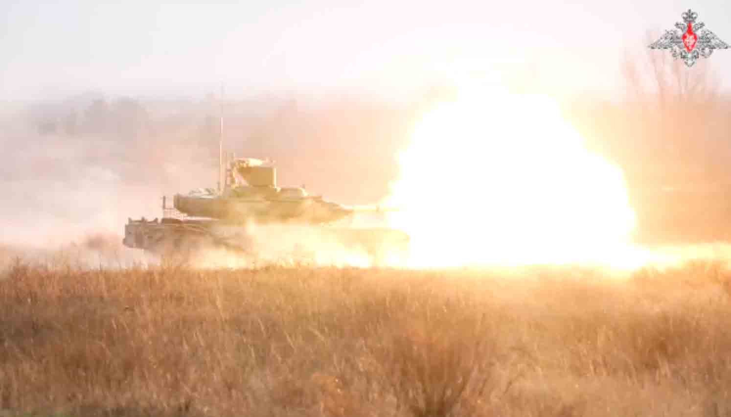 Vídeo: treinamento das tripulações do Tanque T-90M atualizados na guerra da Ucrânia 4 T-90M. Foto: Reprodução