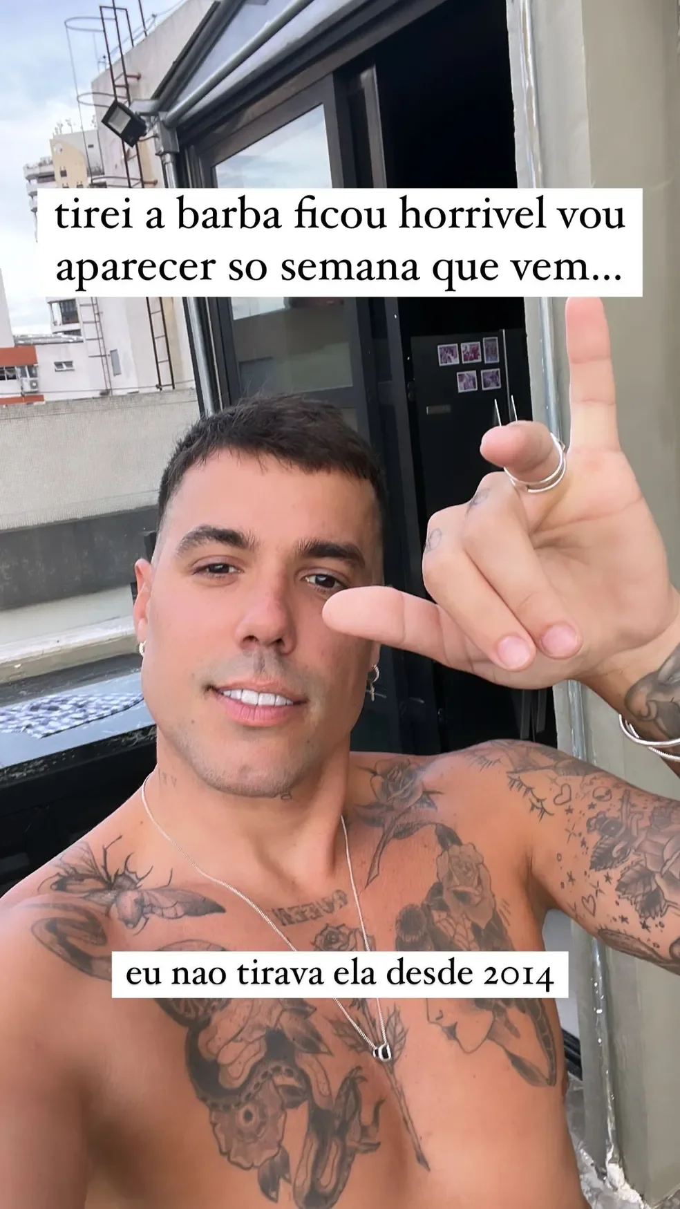 Lipe Ribeiro posta foto com novo visual e se arrepende: ‘Ficou horrível’ 4 Lipe Ribeiro posta foto com novo visual e se arrepende: ‘Ficou horrível’