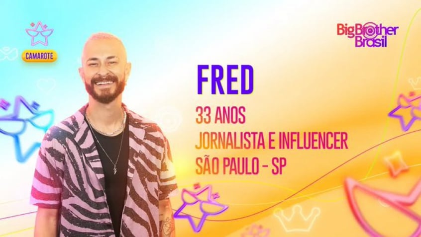 Fred, do Desimpedidos, é anunciado como participante do 'BBB 23'