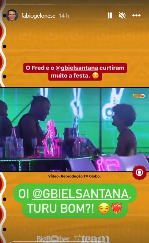 BBB23: Marido de Fred Nicácio comenta beijo de companheiro e Gabriel Santana 4 BBB23: Marido de Fred Nicácio comenta beijo de companheiro e Gabriel Santana