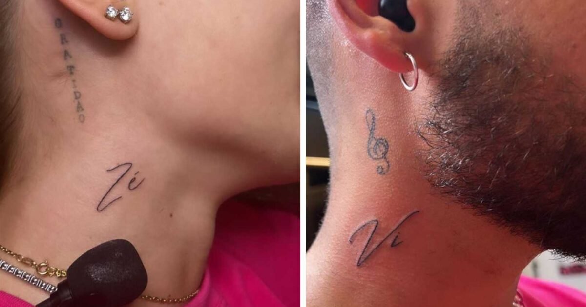 Virgínia faz tatuagem no pescoço em homenagem a Zé Felipe e ele retribui -  ISTOÉ Independente