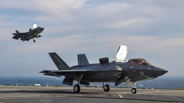 Vídeo mostra o caça F-35B de quinta geração, decolando porta aviões HMS Queen Elizabeth