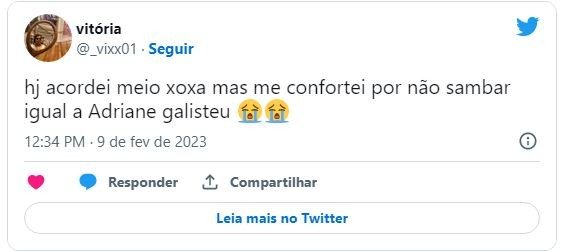 Adriane Galisteu sambando durante ensaio de Carnaval vira meme: 'Deixando o samba morrer’