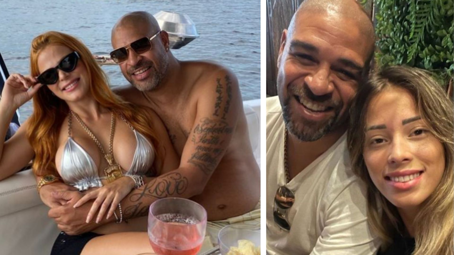 Adriano Imperador posta foto com ruiva e esposa ironiza: "Manda o divórcio"