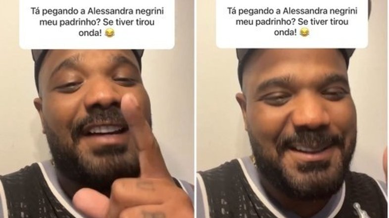 'Tirou onda': Arlindinho responde seguidor sobre romance com Alessandra Negrini