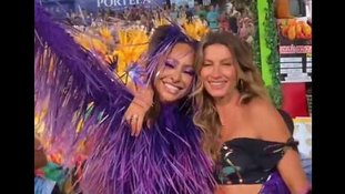 Sabrina Sato e Gisele Bündchen na Sapucaí
