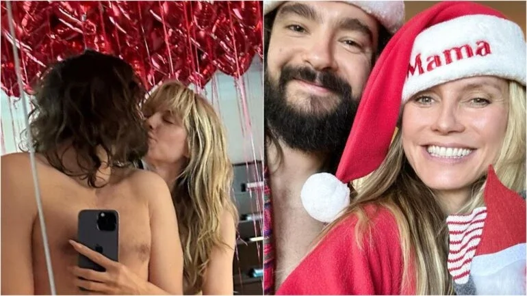 Heidi Klum e marido surpreendem ao comemorar aniversário de casamento pelados: ‘4 anos’