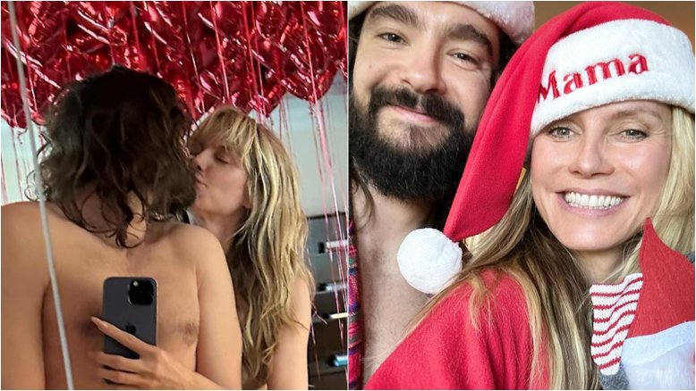 Heidi Klum e marido surpreendem ao comemorar aniversário de casamento pelados: ‘4 anos’