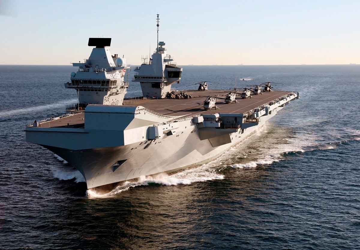 Vídeo mostra o caça F-35B de quinta geração, decolando do porta aviões HMS Queen Elizabeth 6 HMS Queen Elizabeth