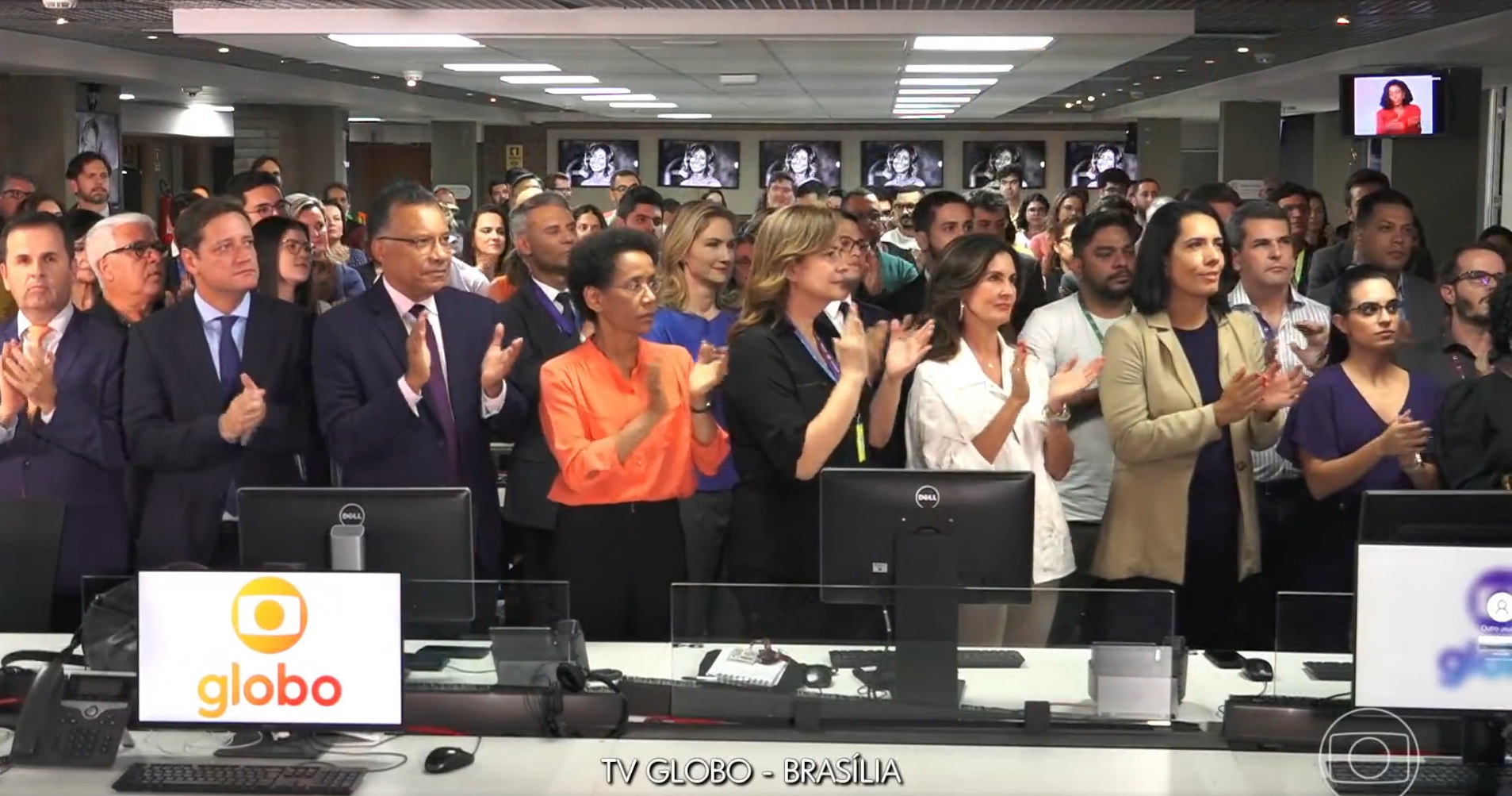 Vídeo entre lágrimas e aplausos jornalistas da TV Globo prestam homenagem à Glória Maria