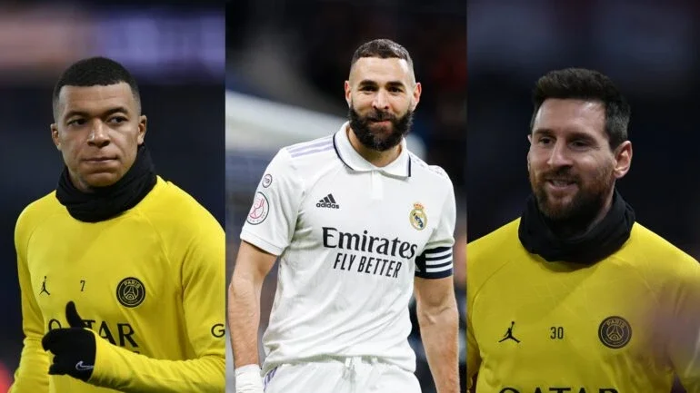 Reprodução/Twitter @RealMadrid e @PSG_inside