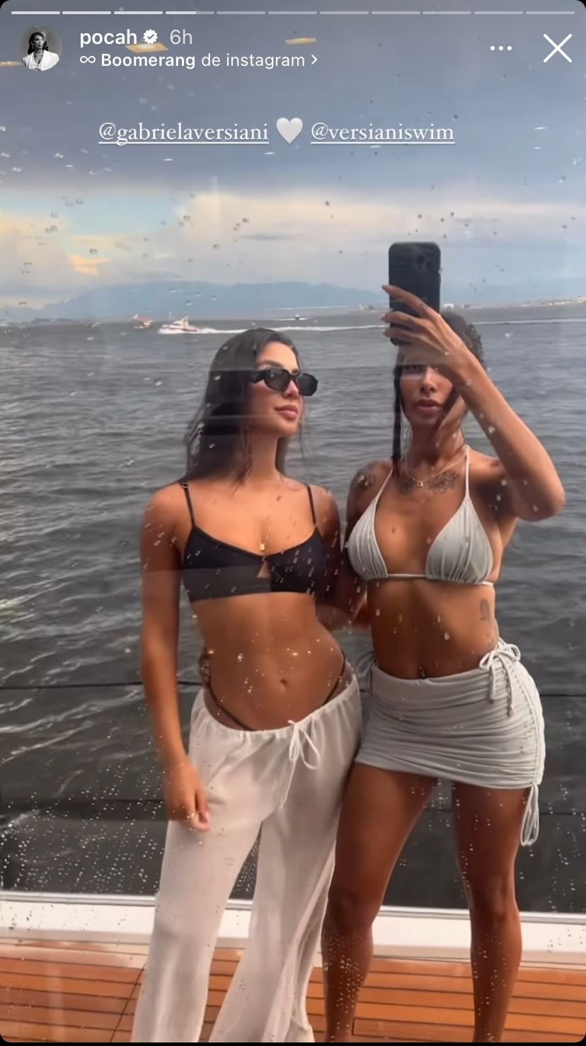 Pocah e Ludmilla curtem dia em barco com outras famosas 14 Pocah e Ludmilla curtem dia em barco com outras famosas
