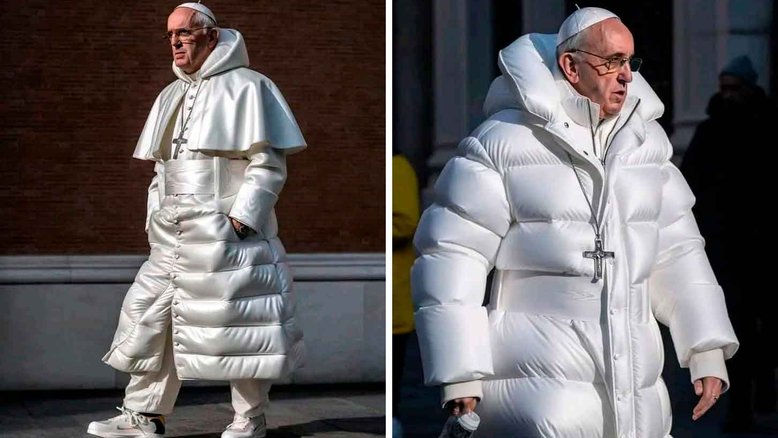 Imagens falsas do papa Francisco viralizam nas redes sociais