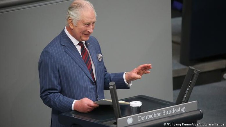Charles 3° se torna primeiro monarca a falar no Bundestag