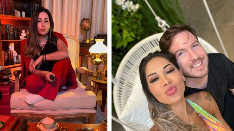 Camila Ferreira e o casal Maíra Cardi e Thiago Nigro