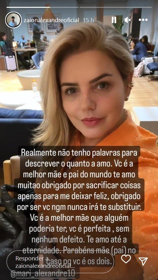 Caçula de Fábio Jr. celebra aniversário de Mari Alexandre: ‘Melhor mãe e pai do mundo’ 2 Caçula de Fábio Jr. celebra aniversário de Mari Alexandre: ‘Melhor mãe e pai do mundo’