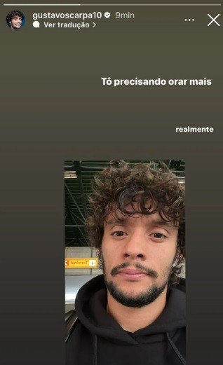 Scarpa ironiza mensagem de Willian Bigode sobre golpe milionário: 'Precisando orar mais' 2 Scarpa ironiza mensagem de Willian Bigode sobre golpe milionário: 'Precisando orar mais'